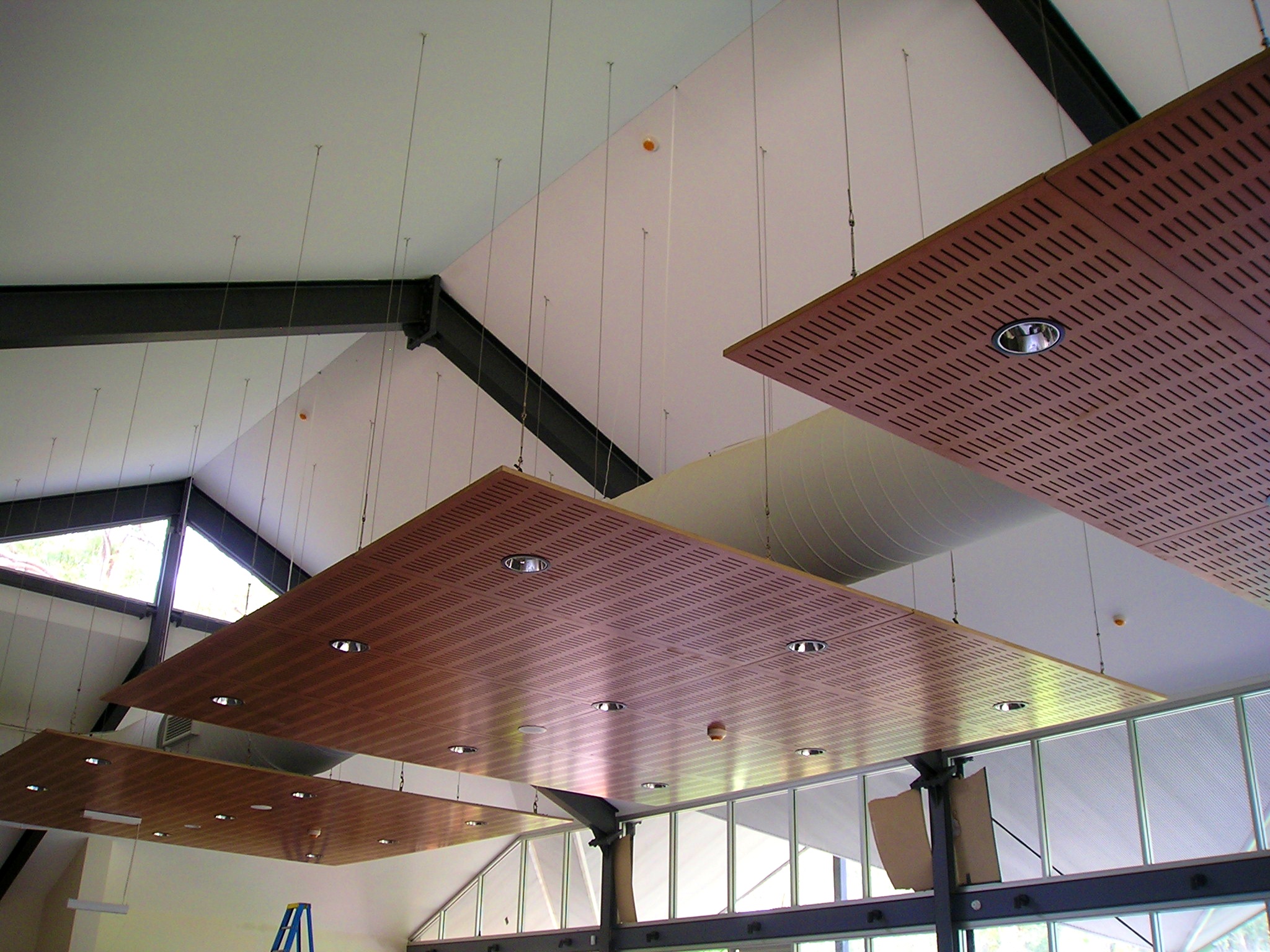 Ceiling can be decorated with decorative ceiling light panels