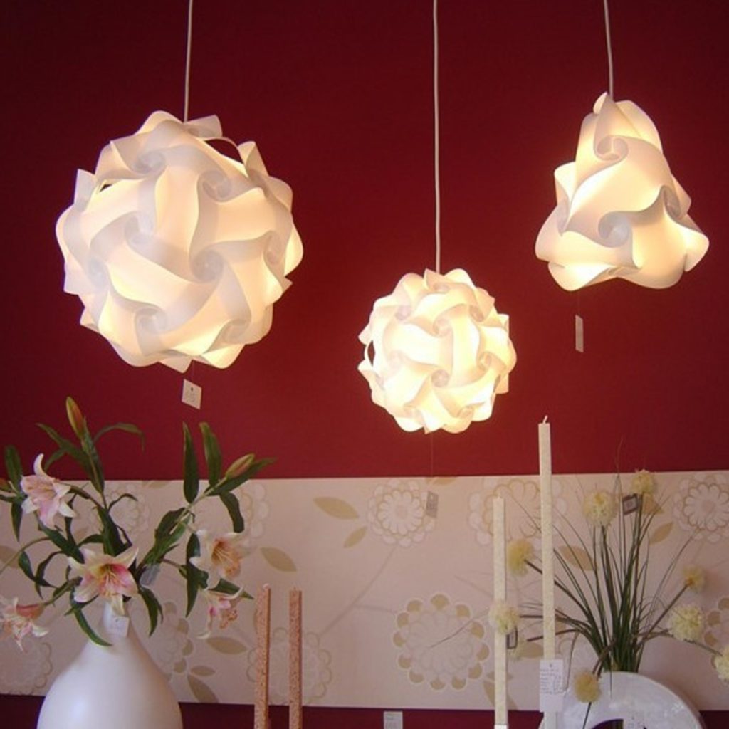 Light your home with the colorful Jigsaw puzzle lamp Warisan Lighting
