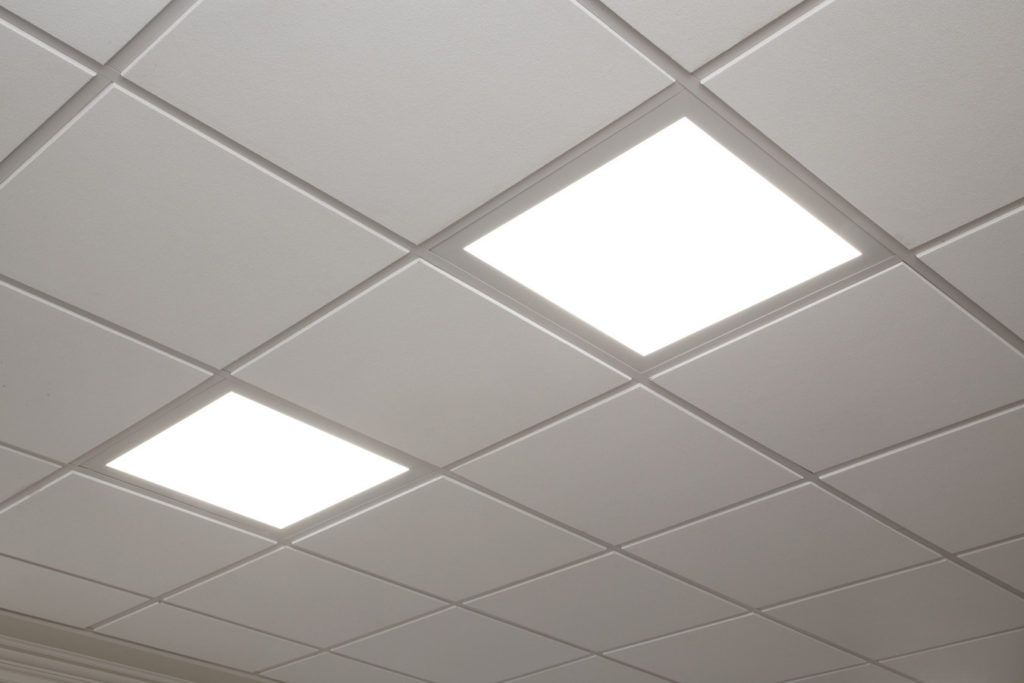 Use of led drop ceiling lights for quality lighting, beauty and energy
