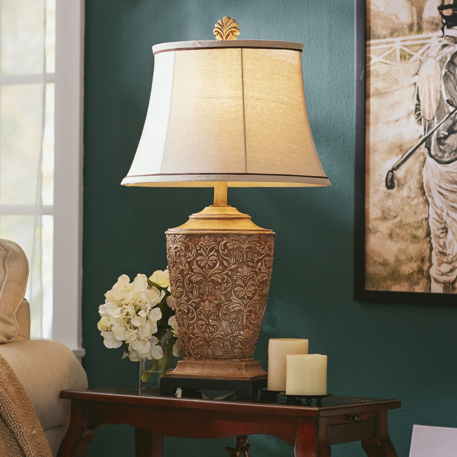 Living room table lamps - 10 methods to bring incandescent style to