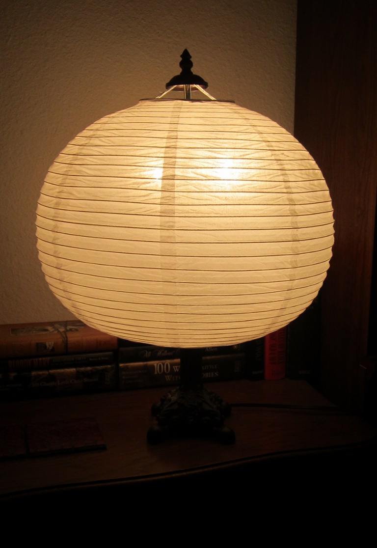 ikea paper floor lamp