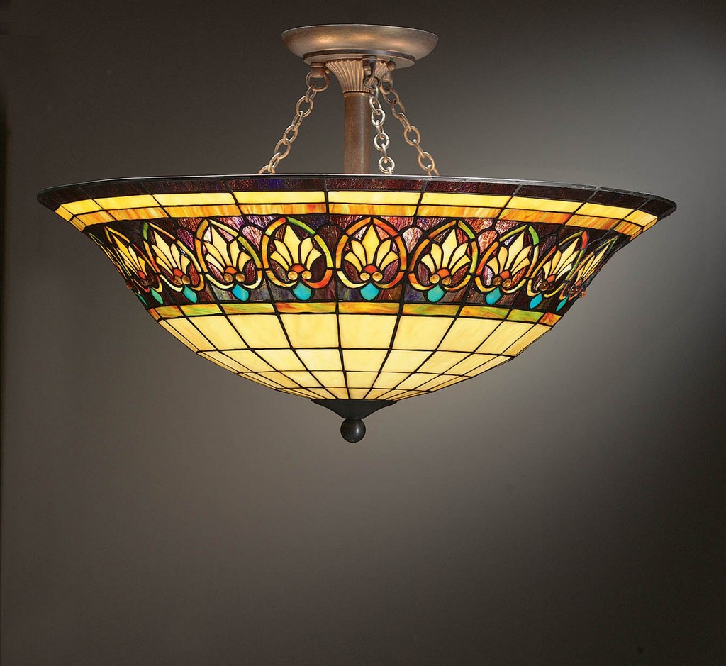 Decorate your home with Stained glass lights ceiling | Warisan Lighting
