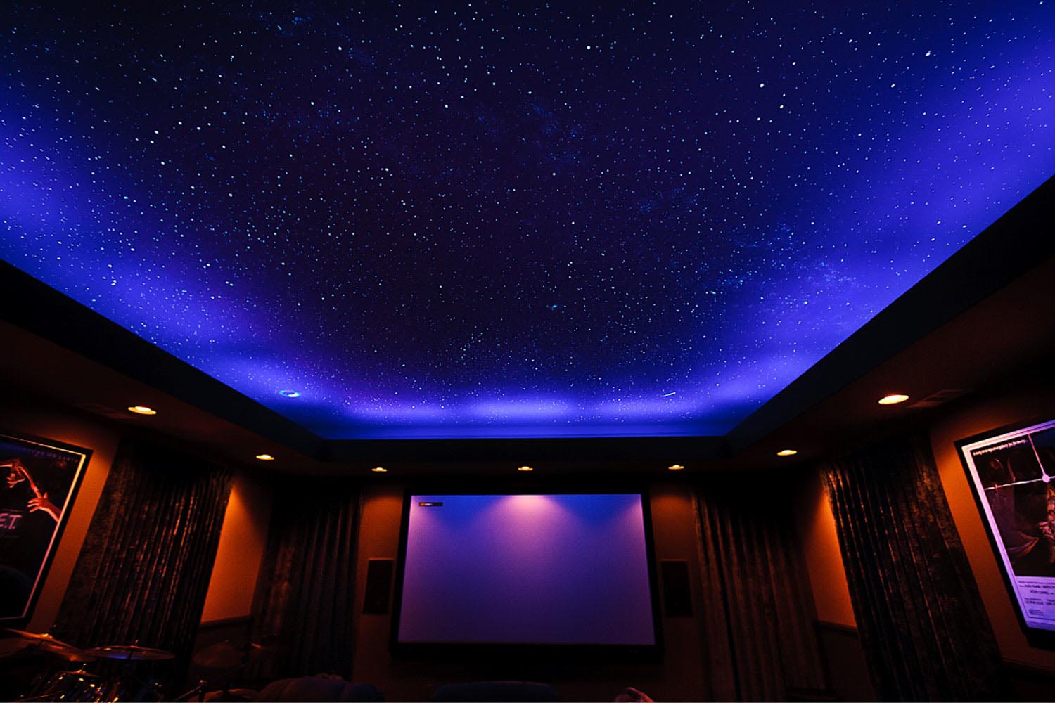 projector living room light