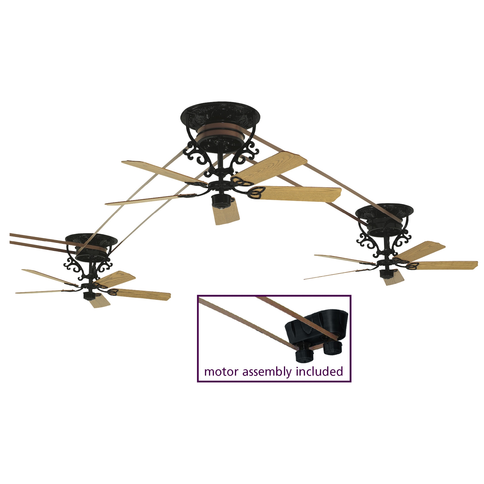 Belt Ceiling Fans Warisan Lighting Belt Ceiling Fans Photo 1