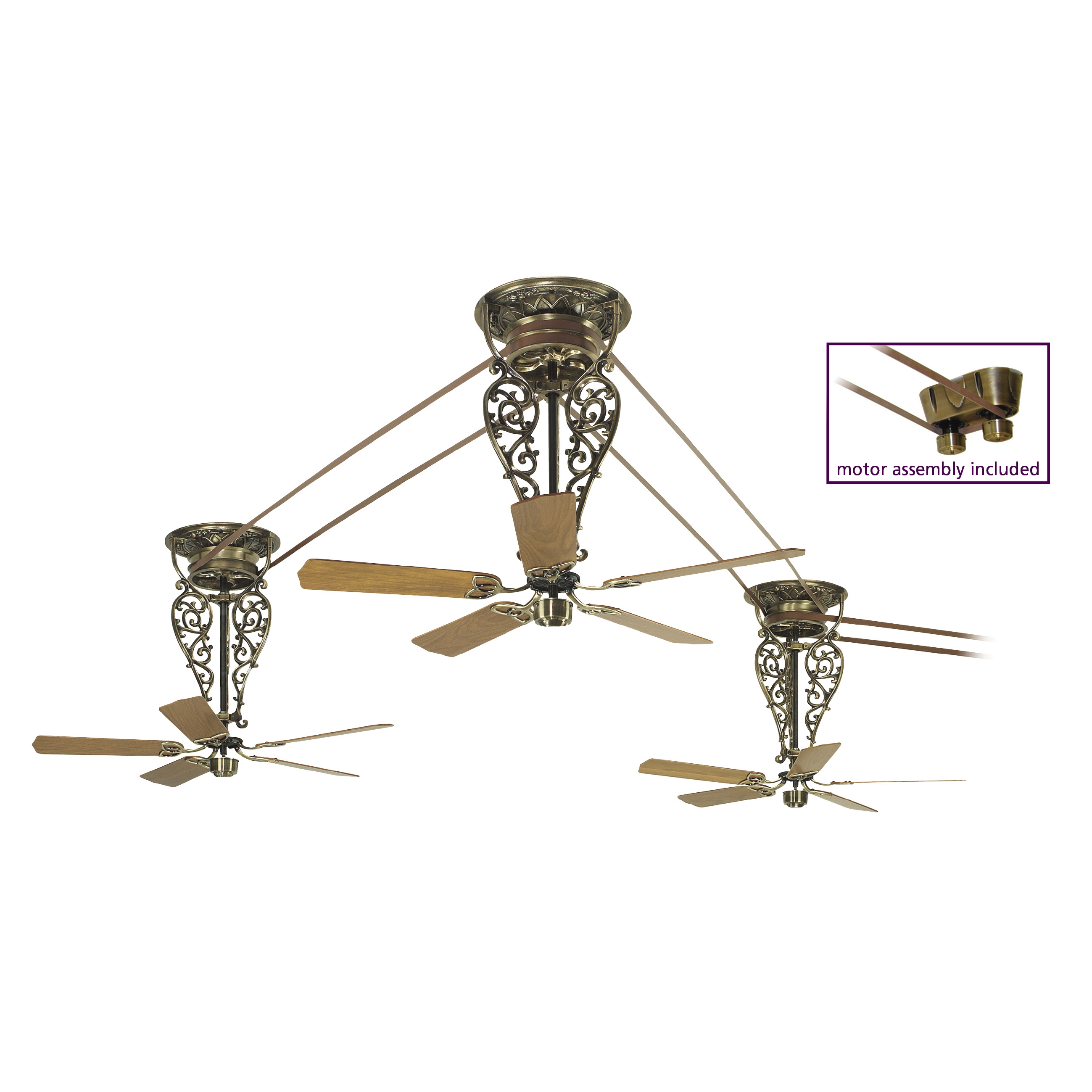 Belt Ceiling Fans Warisan Lighting Belt Ceiling Fans Photo 6