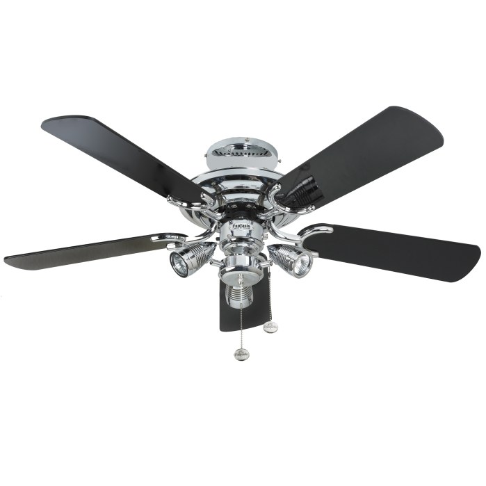 Black And Chrome Ceiling Fan Warisan Lighting Black And Chrome Ceiling Fan Photo 3