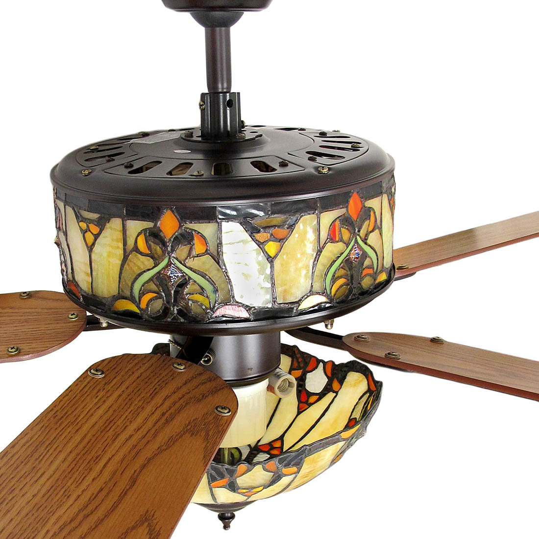 Ceiling Fan Stained Glass Warisan Lighting Ceiling Fan Stained Glass Photo 9