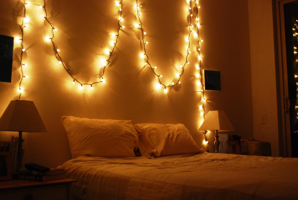 Christmas Lights In Room 