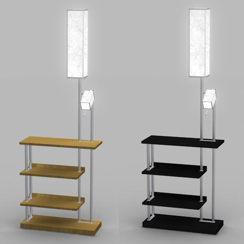 Floor Lamp With Shelves floor lamp with shelves photo - 2