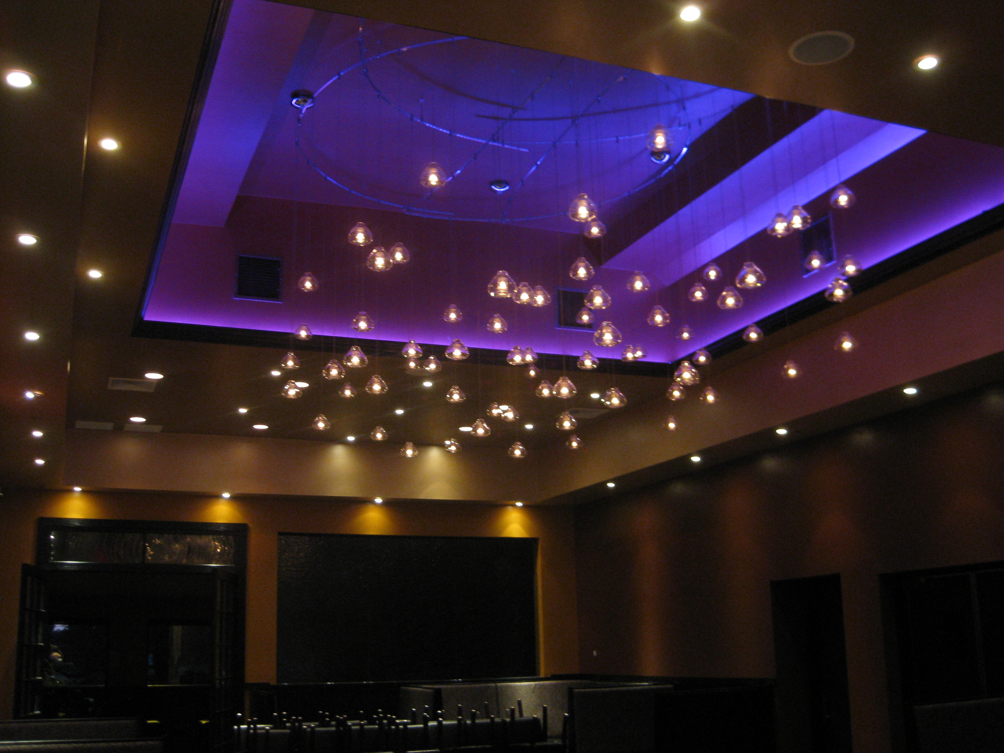 led kitchen fan ceiling lighting