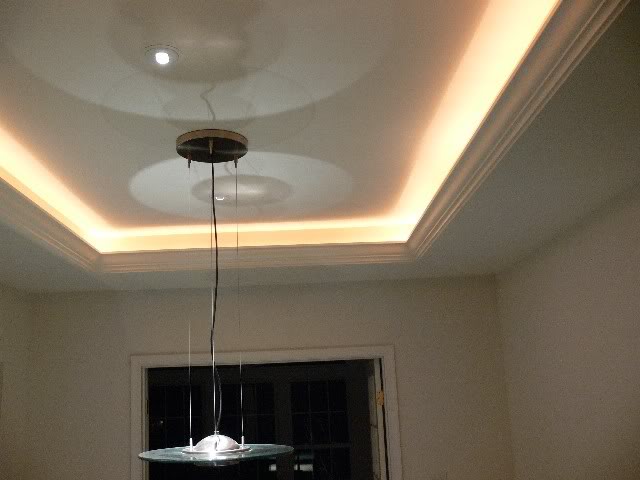 Tray ceiling lights - reflect the surface for the perfect look