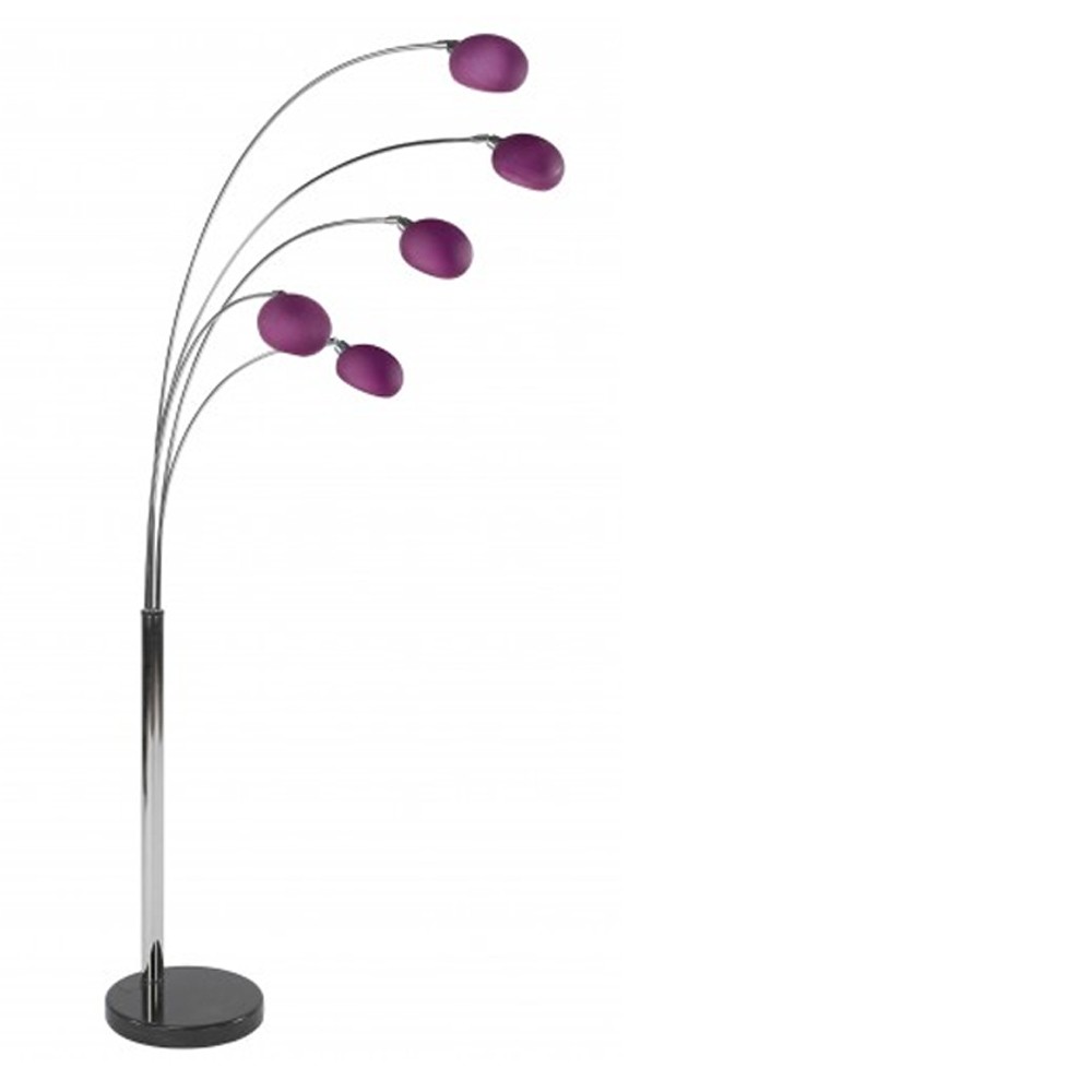 5 Light Floor Lamp Pink Tunkie