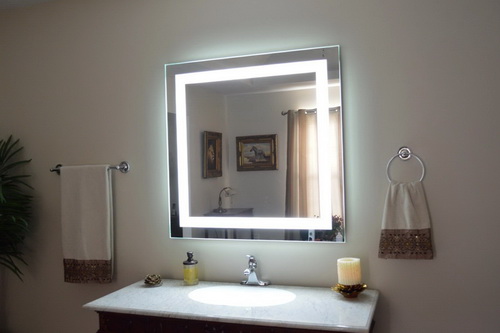 vanity wall mirror with lights