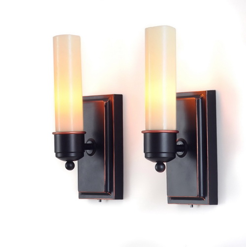 indoor wall sconces battery operated