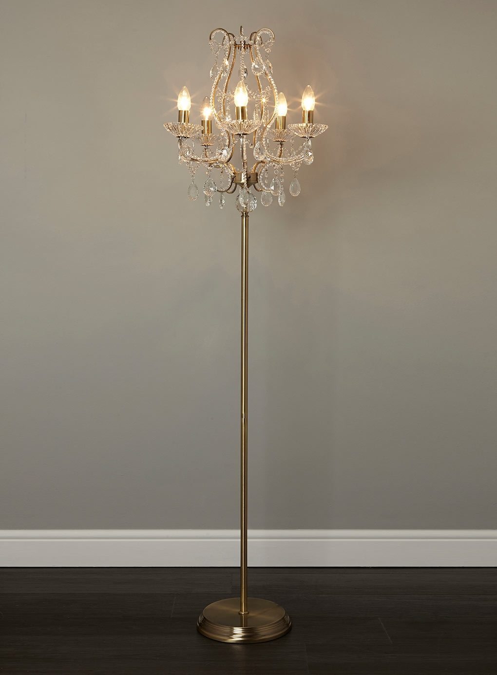 Add Glamor to your home with Floor lamp chandelier Warisan Lighting