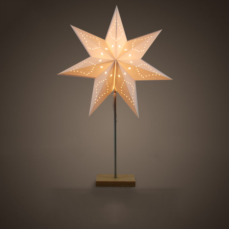 Paper star lamp - 16 ways to give unusual feelings to your party ...