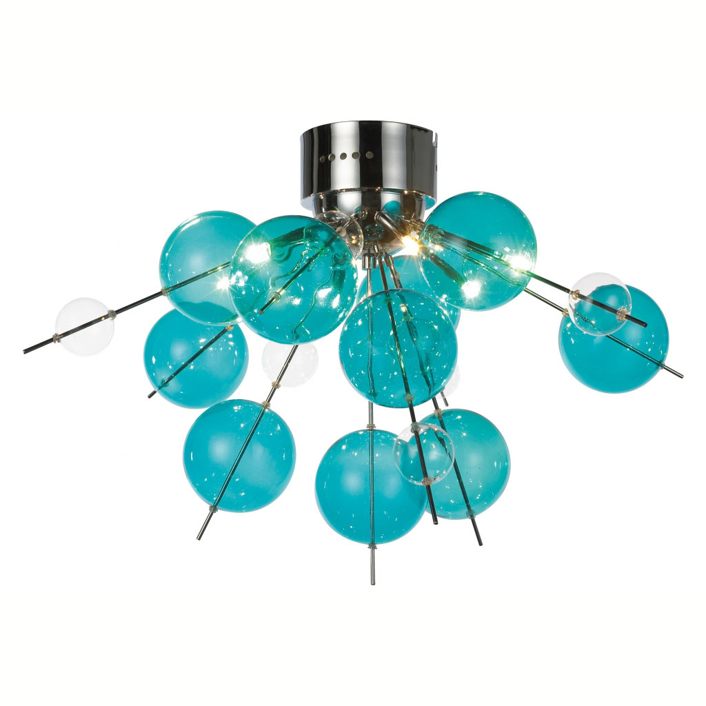 Teal ceiling light - 13 perfect decorations for rooms with darker ...