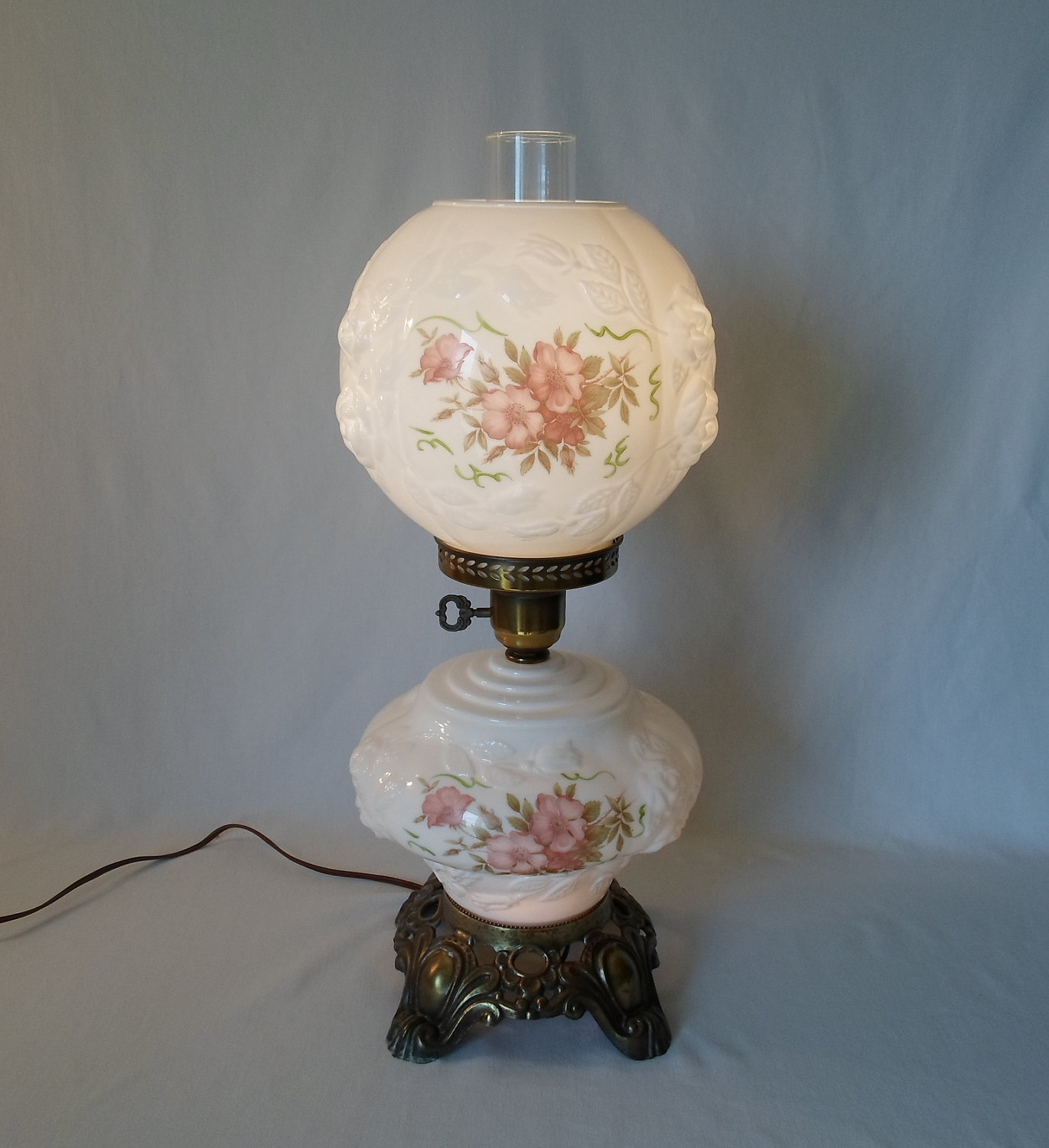 small globe table lamp