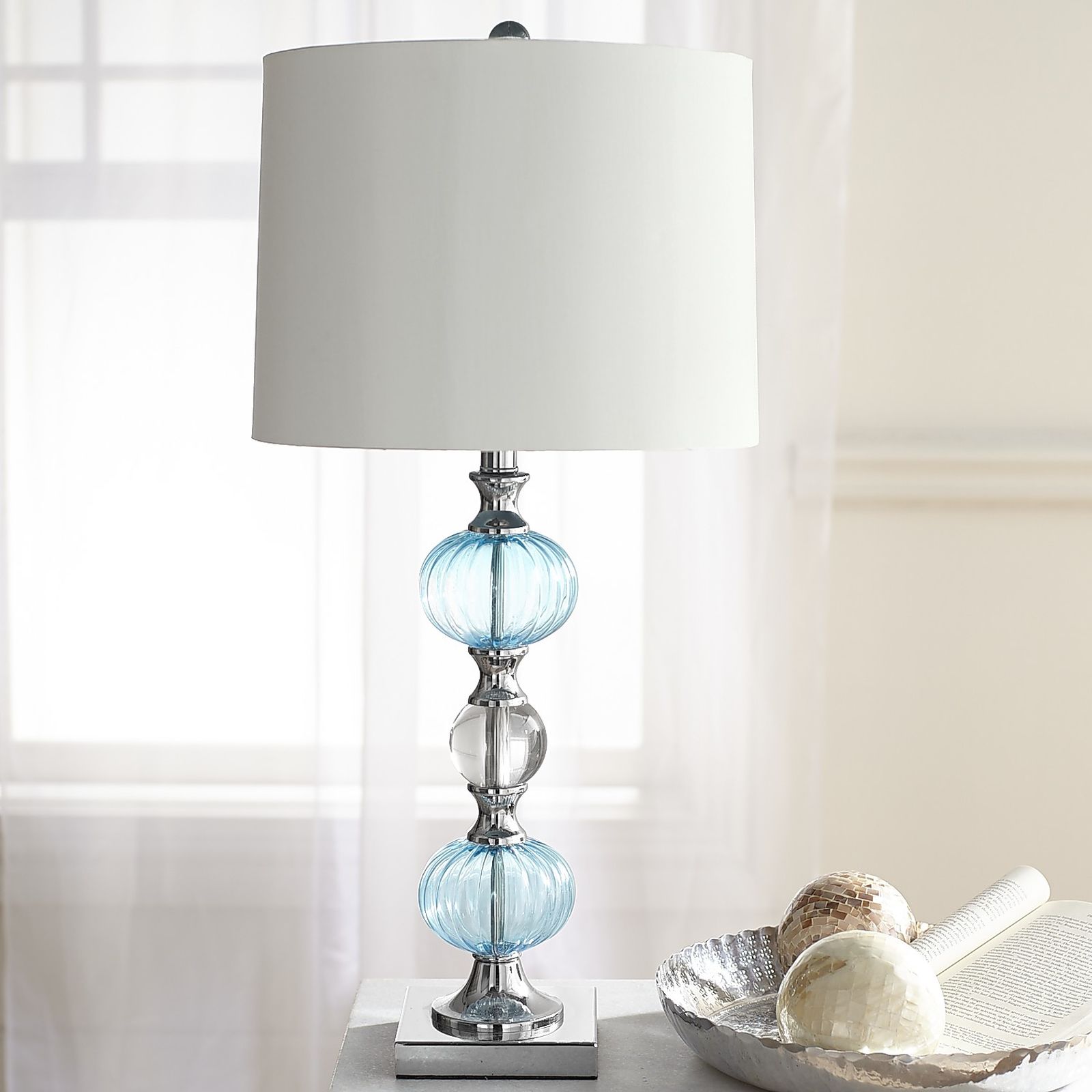 Aqua glass table lamp are one of the most elegant looking lamps