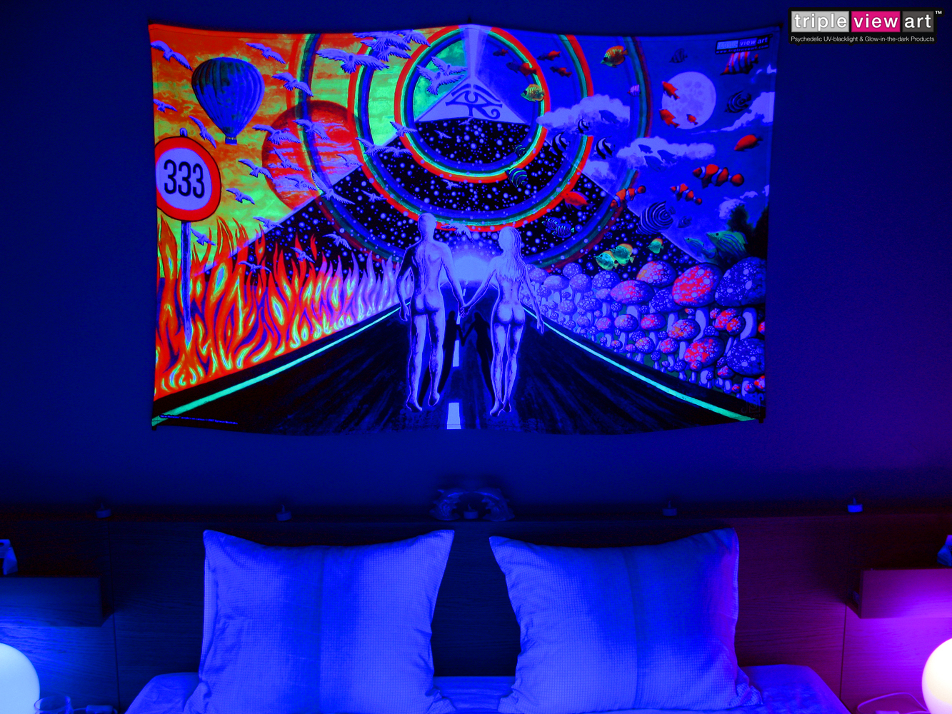 Black light wall art is the awesome decorative product? - Warisan Lighting