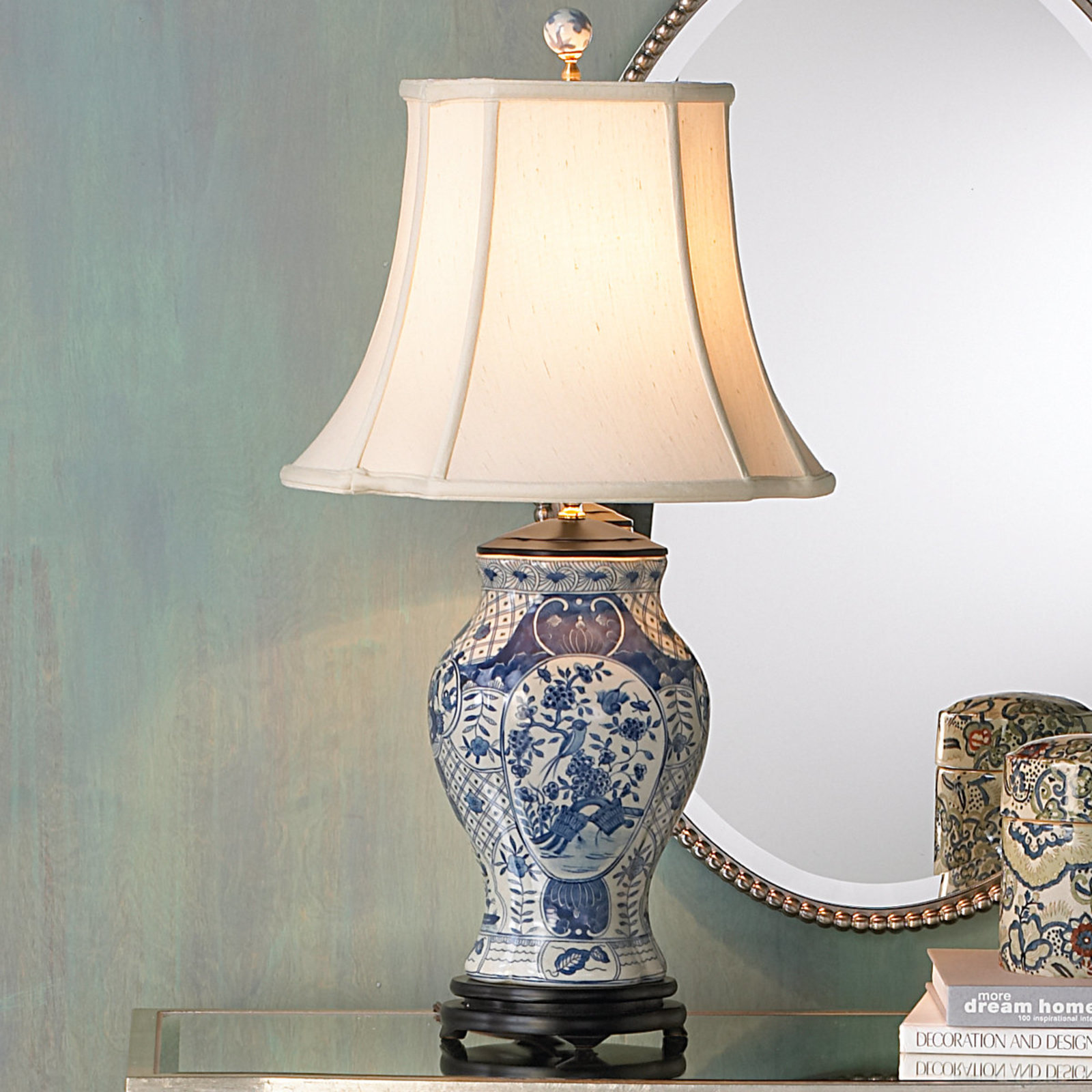 Blue and white porcelain lamps for a fantastic home appearance Warisan Lighting