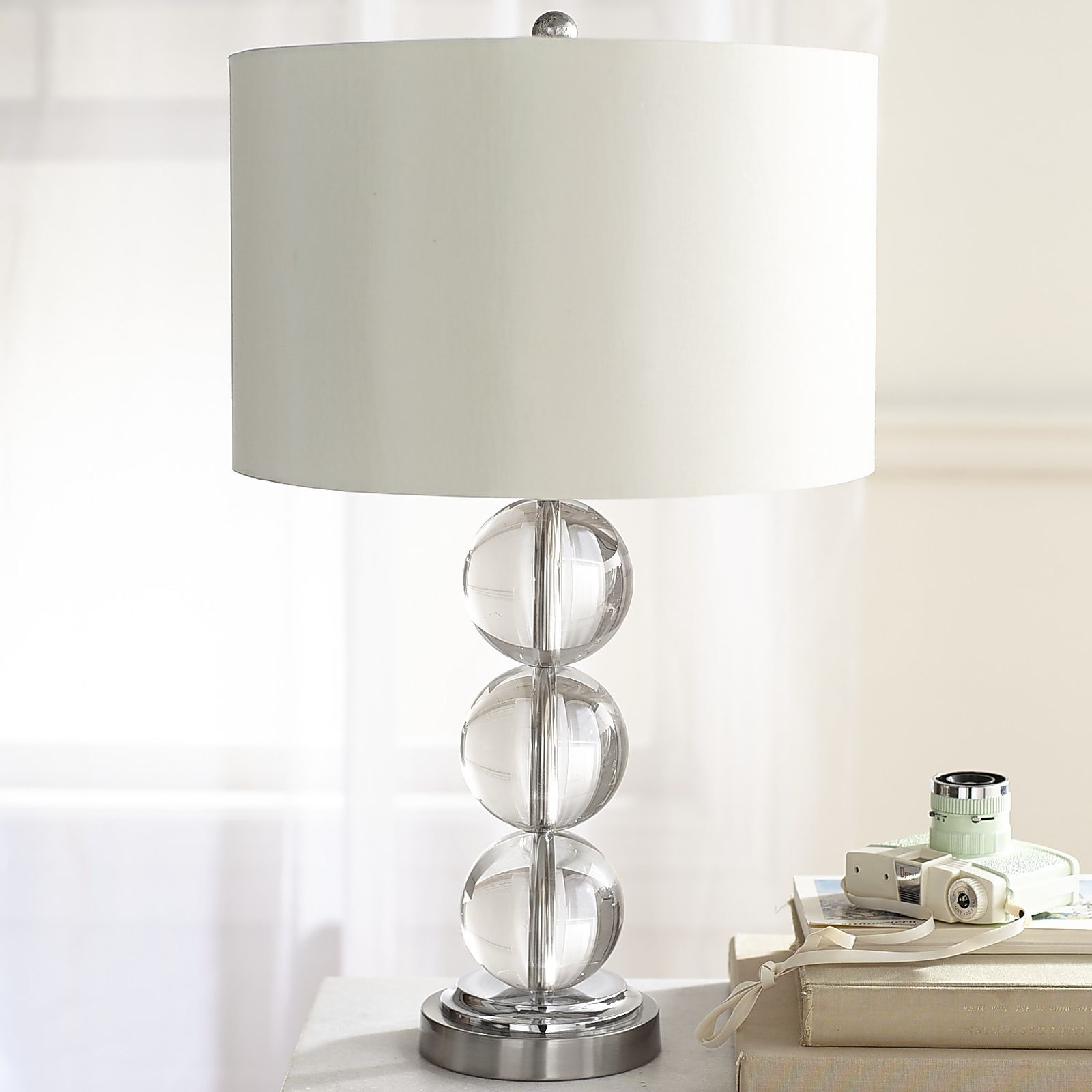 crystal side table lamps