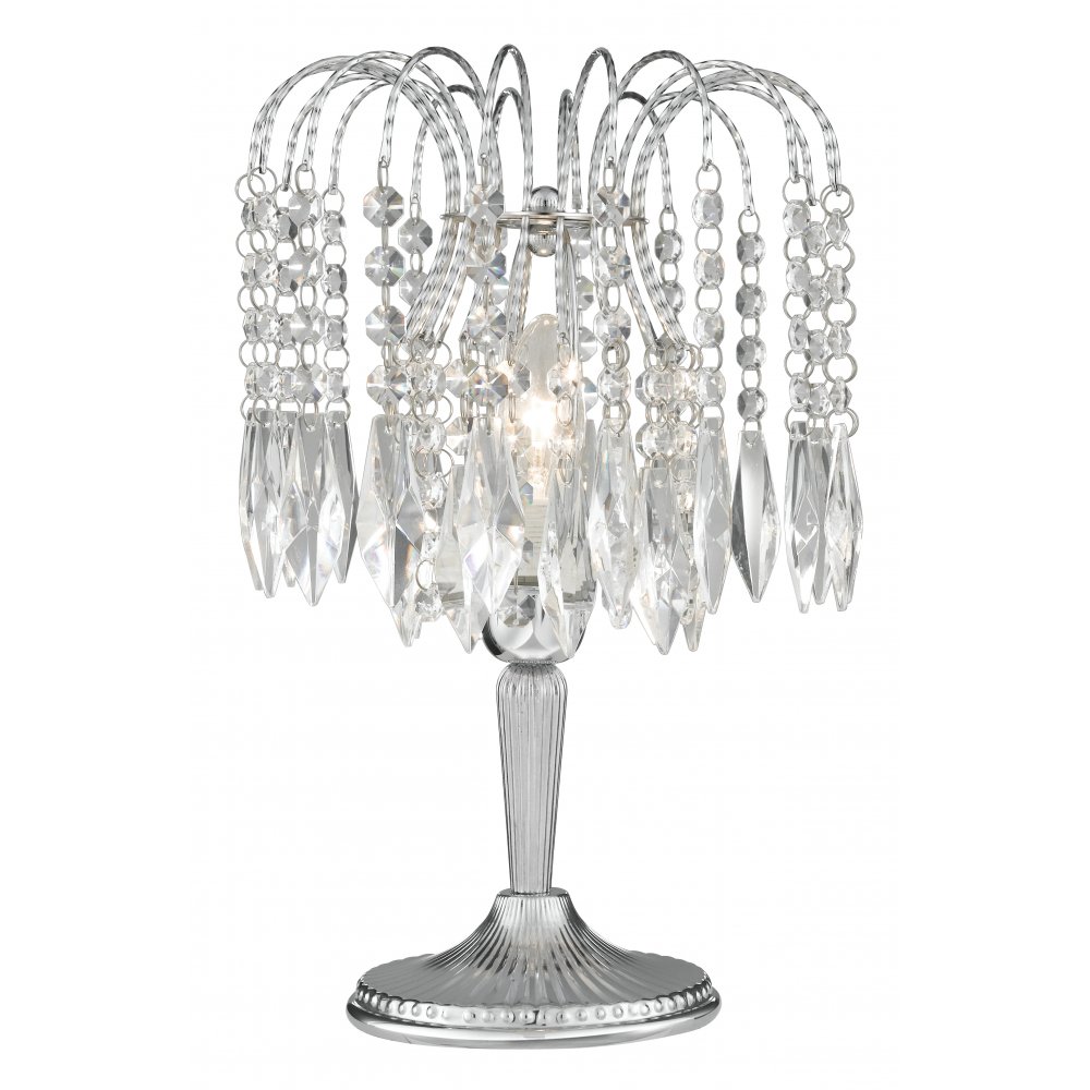 crystal droplet table lamp