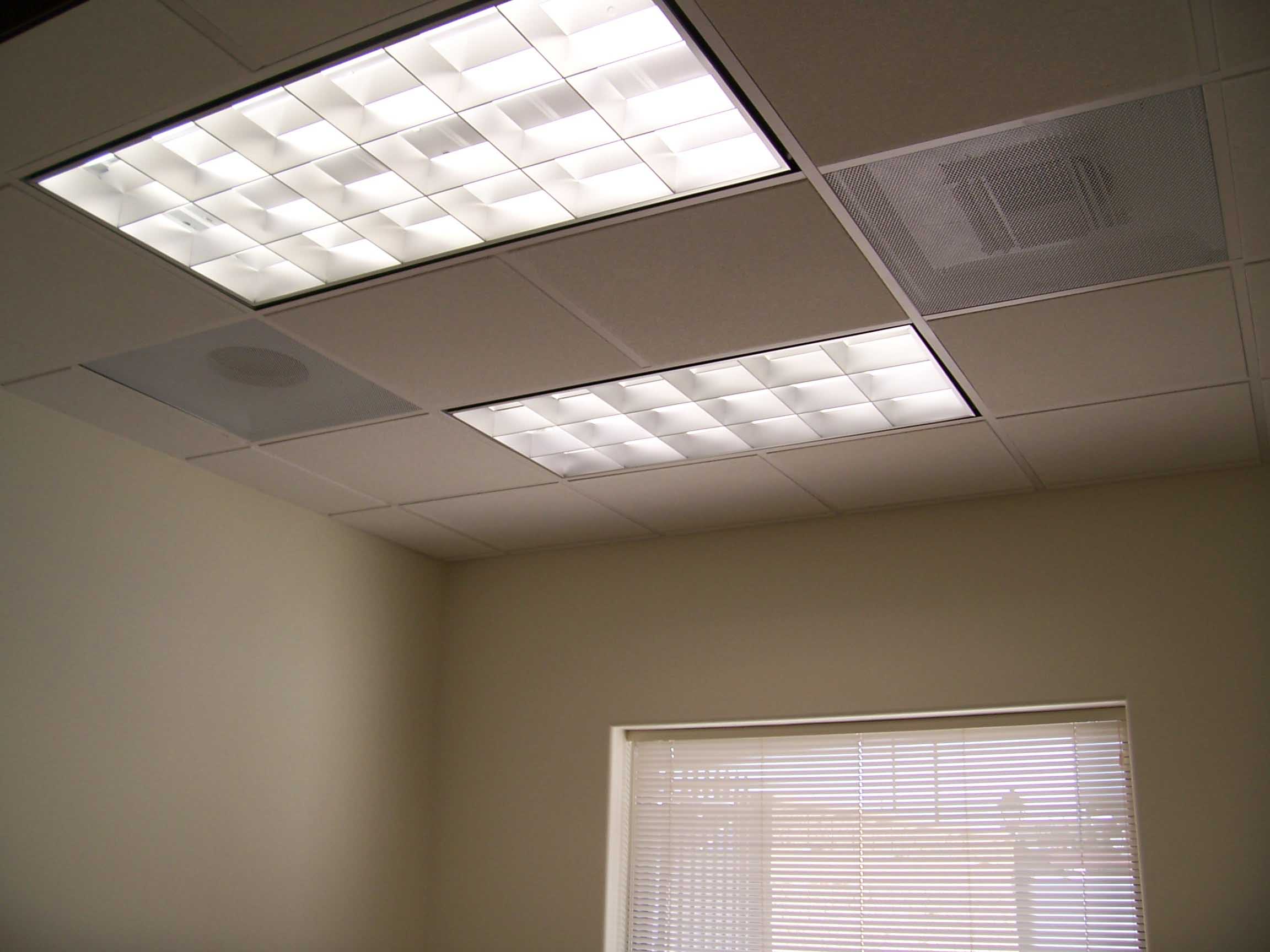 flourescent light covers kitchen