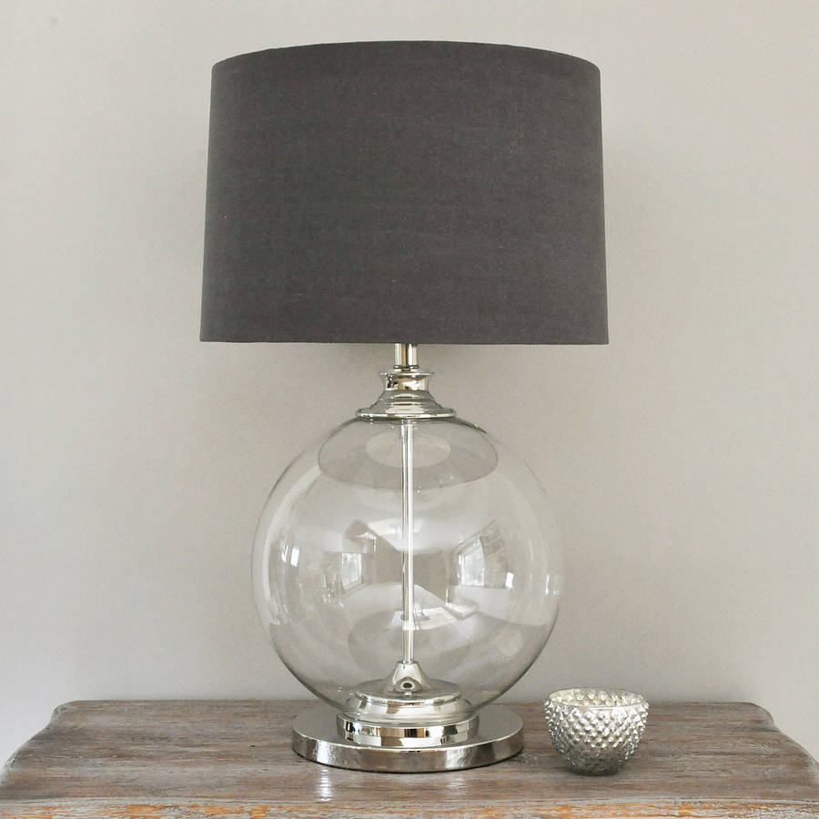 glass bedside lamps