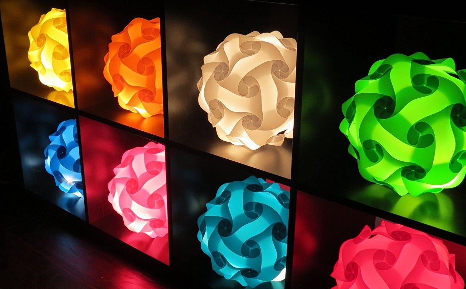 Light your home with the colorful Jigsaw puzzle lamp Warisan Lighting