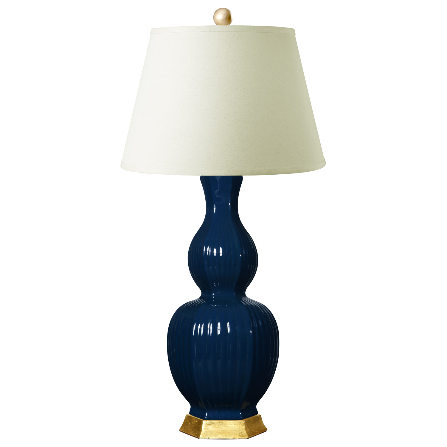 Choose navy blue table lamps if looking for beaty in your home 