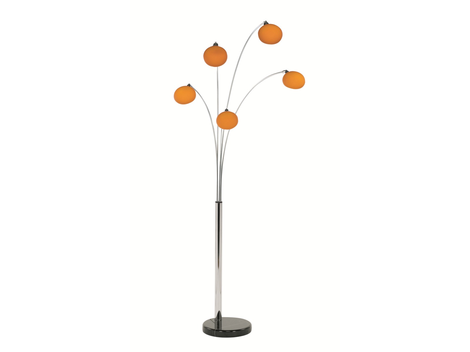 retro orange floor lamp