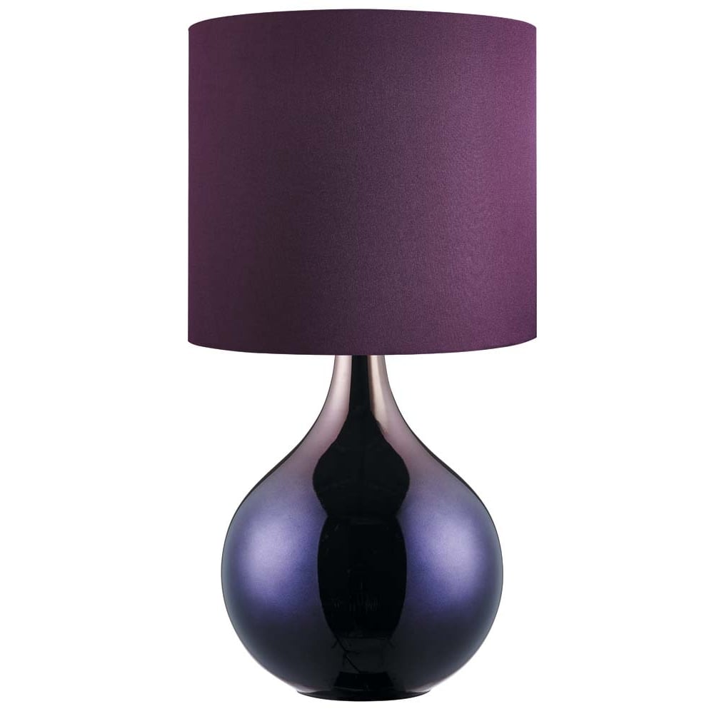 Purple glass table lamp - A Touch of Purple Sophistication For Your