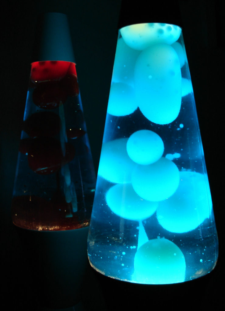Blue and red lava lamp A funky burst of fluid fun Warisan Lighting