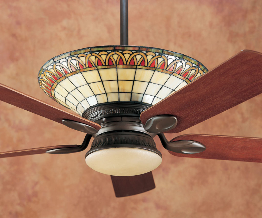 Add Decor And Lighting To Your Room Using Stained Glass Ceiling Fan
