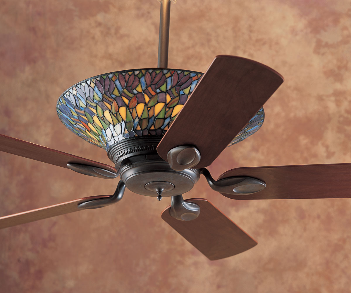 Add Decor And Lighting To Your Room Using Stained Glass Ceiling Fan