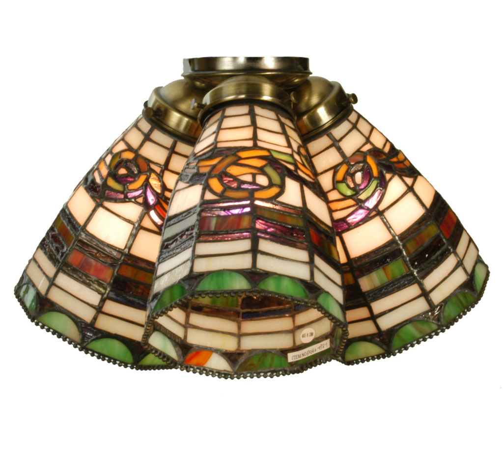 Add Decor And Lighting To Your Room Using Stained Glass Ceiling Fan ...