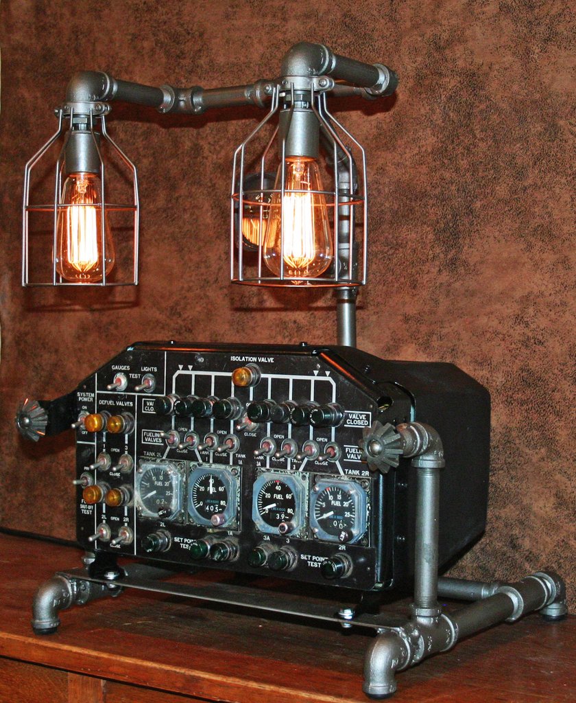 Steampunk lamps - 25 ways to add a touch of vintage and high ranked