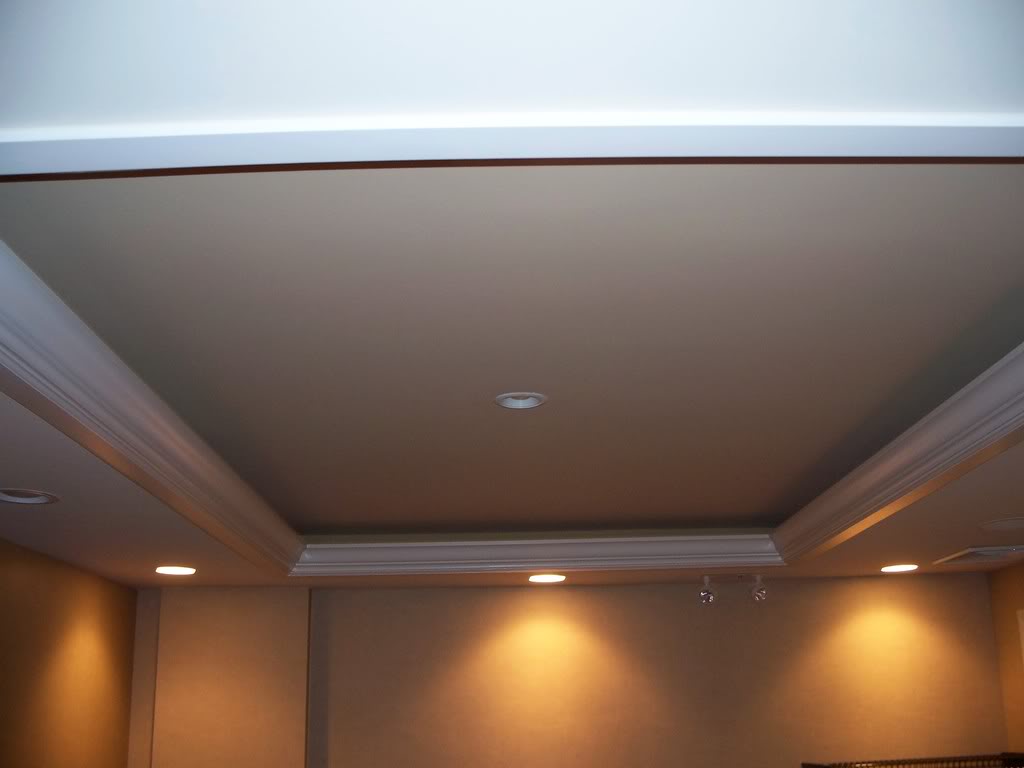 Tray Ceiling Lights Reflect The Surface For The Perfect