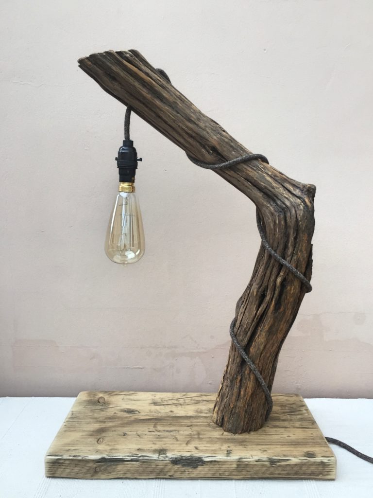 Bring the outdoors in with the Tree stump lamp Warisan Lighting