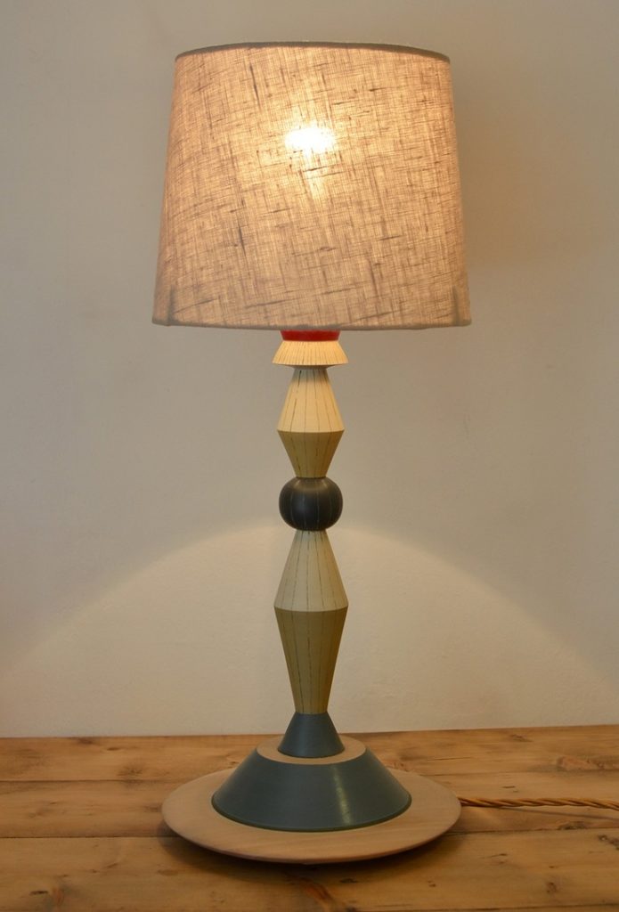 Express yourself! Create a unique living space with a turned wood lamp ...