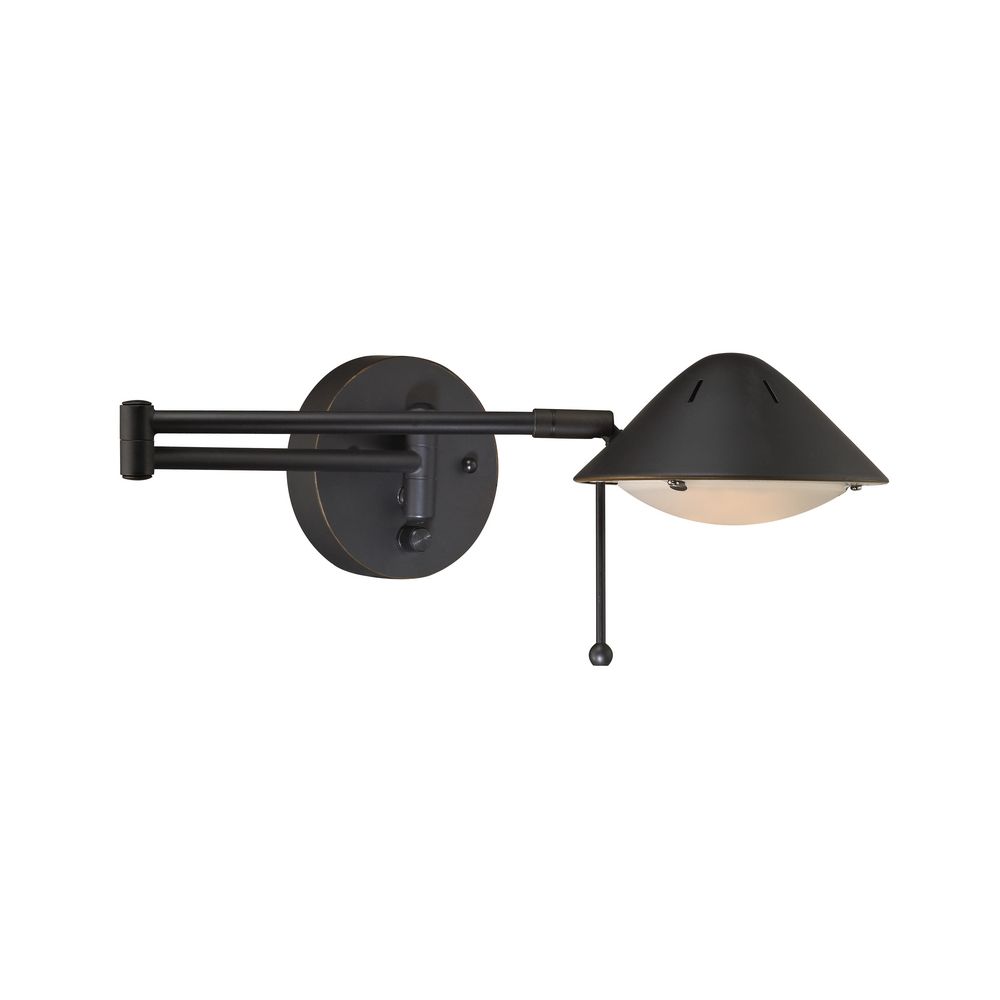 wall mount reading lamp swing arm