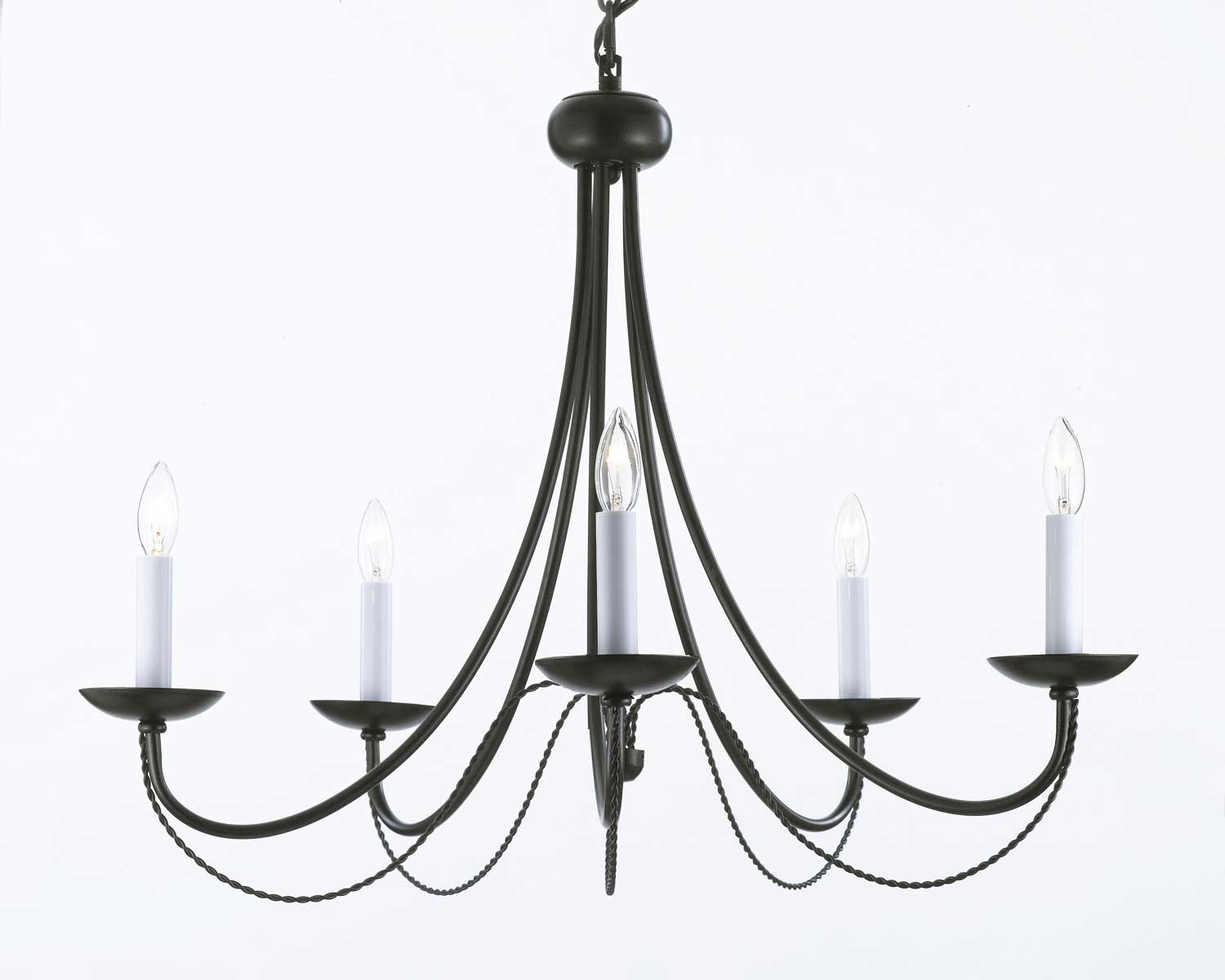 wrought iron kitchen light fixture