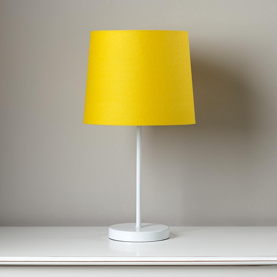 yellow nightstand lamp