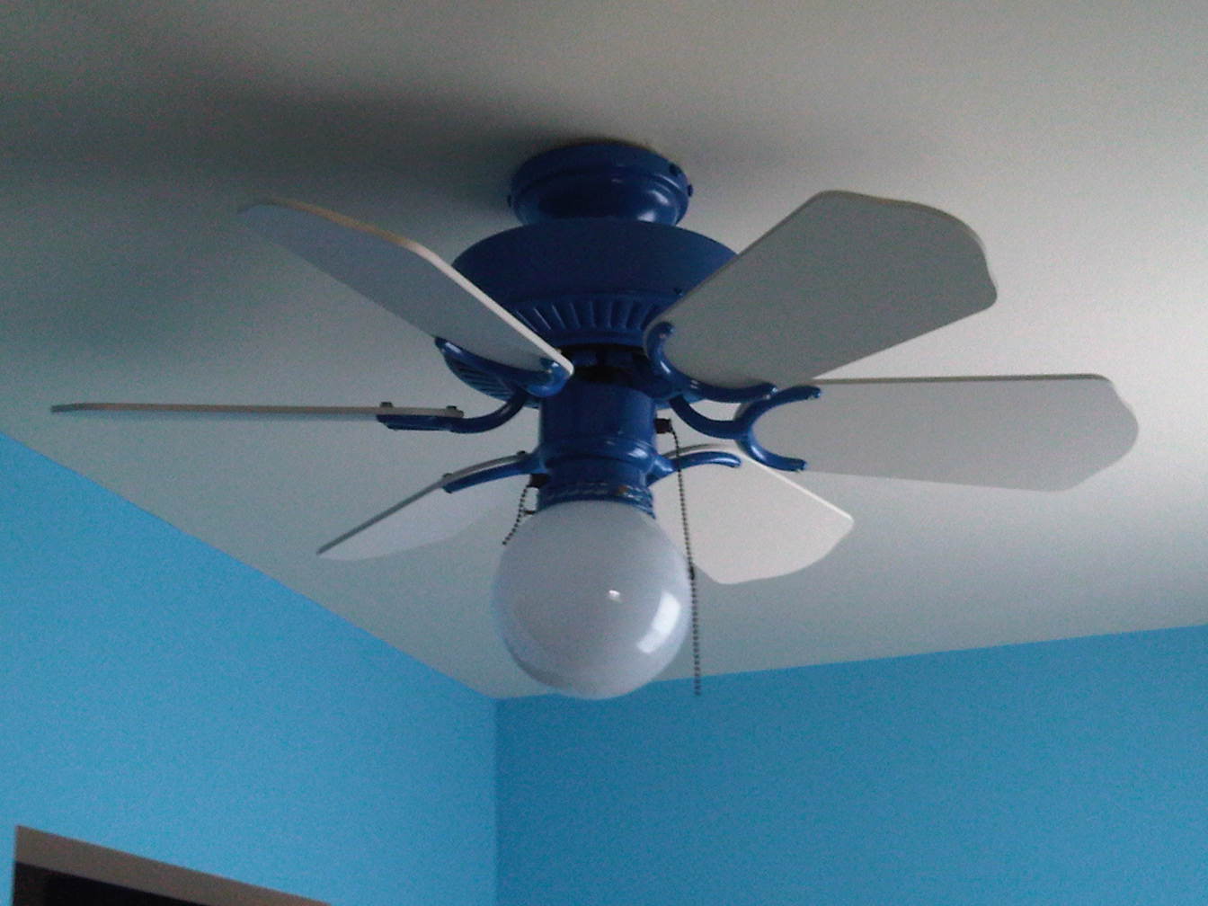 Light Blue Ceiling Fan