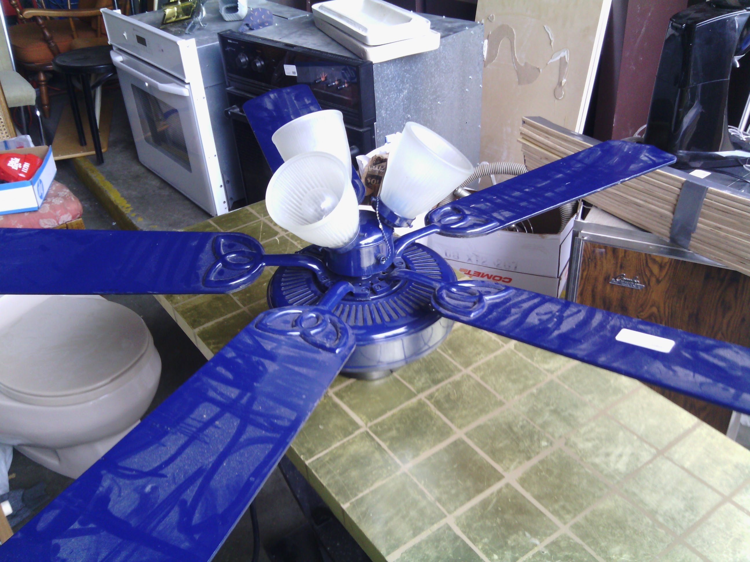 Blue ceiling fans - Choosing the best by setting the first out ...