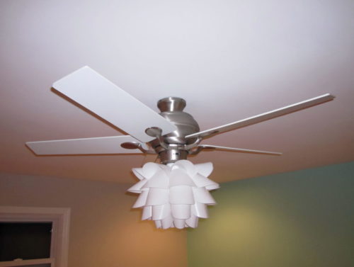 white chandelier ceiling fan