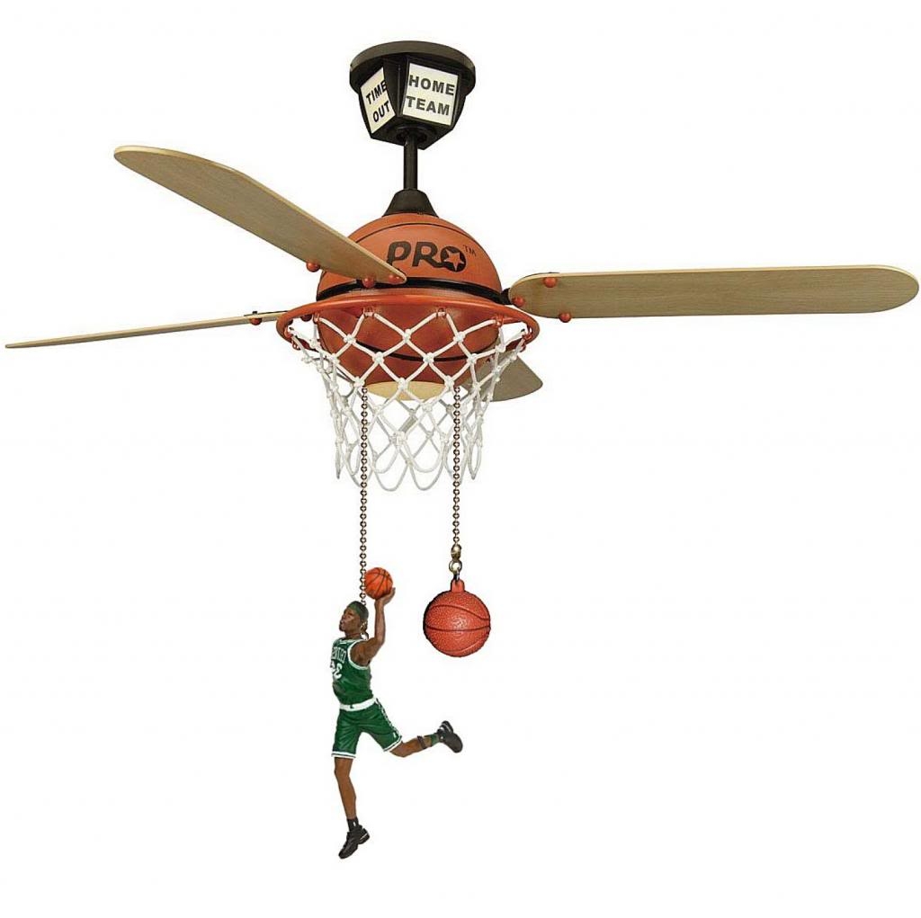 Basketball Ceiling Fan Best Light Choice For Basketball Fans