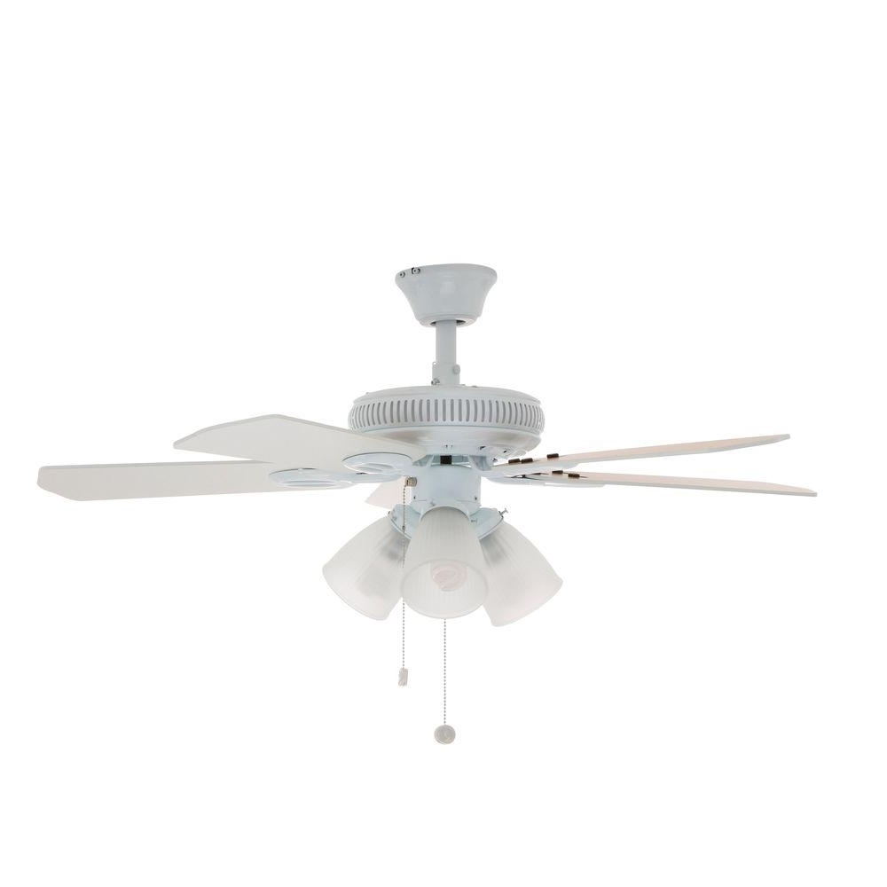 Decorating Your Home Using Hampton Bay Ceiling Fan White Warisan