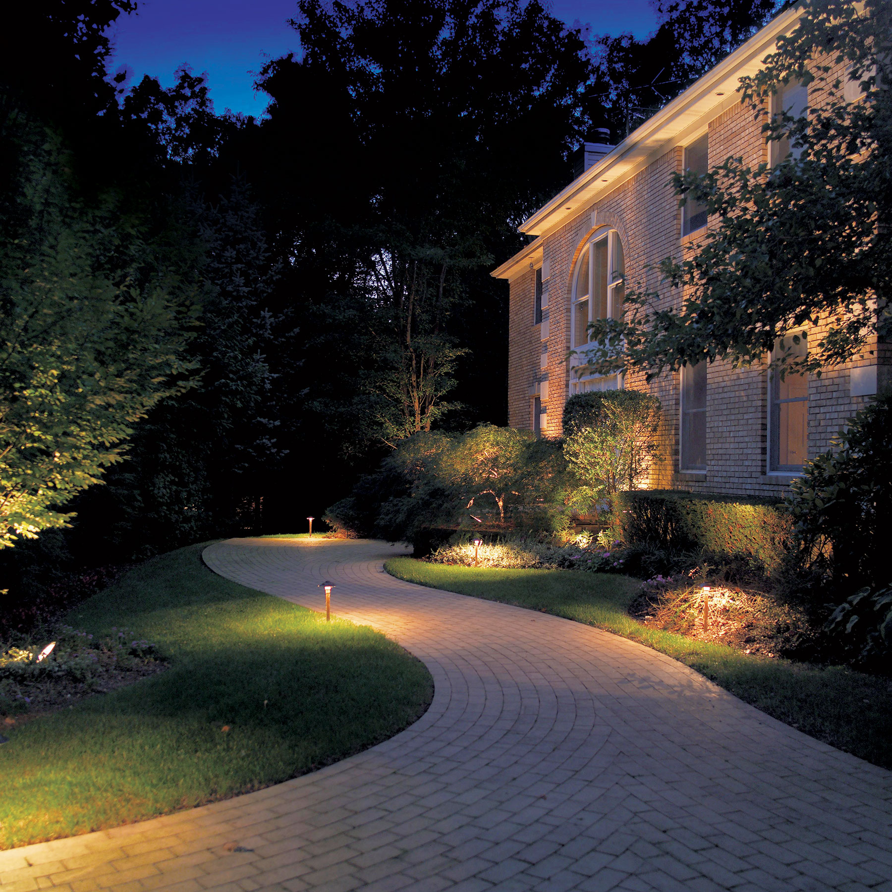 Soft outdoor lighting